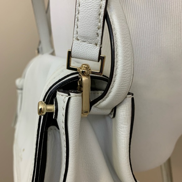 New Kate Spade white leather flap shoulder bag - Picture 7 of 8